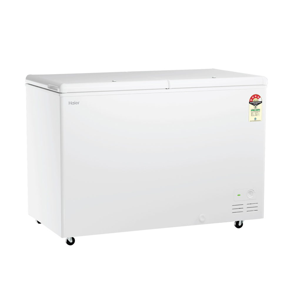 Haier 320 Ltr Double door- White Colour Convertible Hard top Freezer